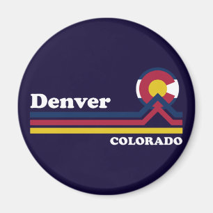 Vintage Denver Colorado Magnet