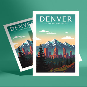 Vintage Denver Postcard