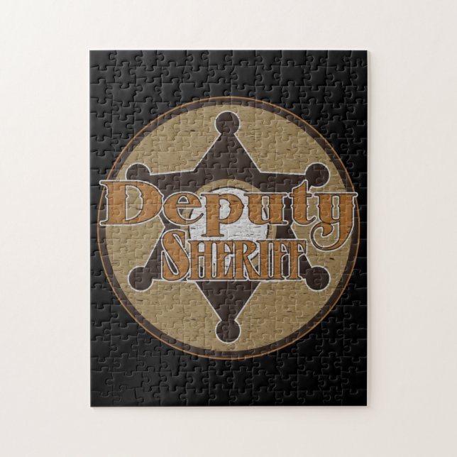 Vintage Deputy Sheriff Jigsaw Puzzle (Vertical)