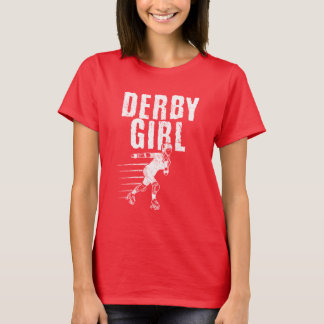 Vintage Derby Girl Roller Skating Retro T-Shirt