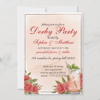 Vintage Derby Horse Racing Party Invitation 2026 