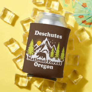 Vintage Deschutes National Forest Oregon Can Cooler
