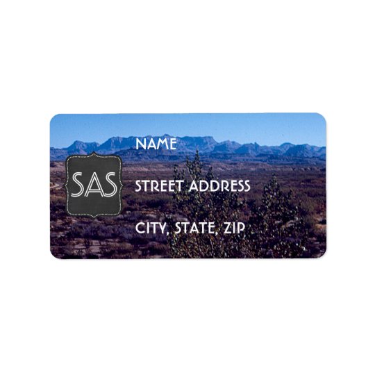 Vintage Desert Landscape Return Address Labels