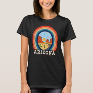 Vintage Desert Vibes Feel Sunset Cactus Mountain A T-Shirt