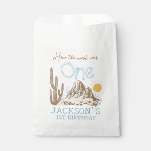 Vintage Desert Wild West Western 1st Birthday Favour Bags