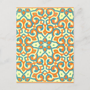 Vintage Design for Tile Mosaic Postcard