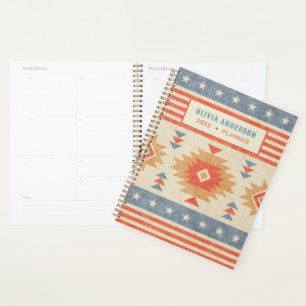 Vintage design in native Americans style. Planner