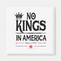 Vintage Design No Kings In America Since 1776 For