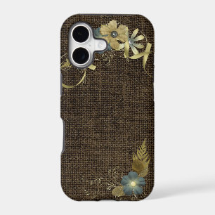 Vintage design on linen