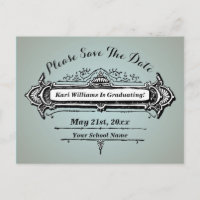 Vintage Design Save The Date - Pick Your Own Colou