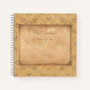 Vintage Design with Retro Pattern Notebook