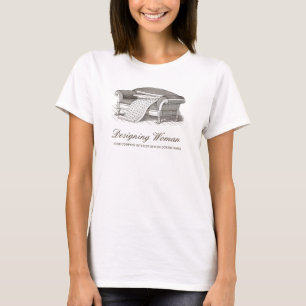 Vintage Designing Woman Interior Decorator T-Shirt