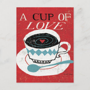 Vintage Desktop - Coffee Postcard