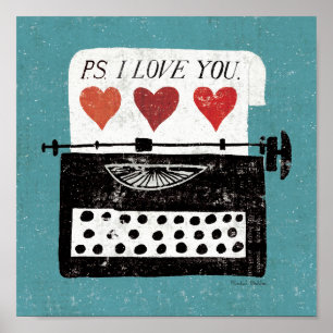 Vintage Desktop - Typewriter Poster