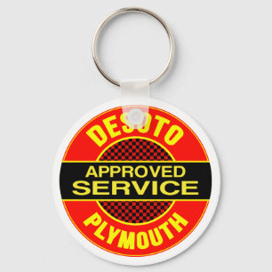 Vintage DeSoto service sign Key Ring