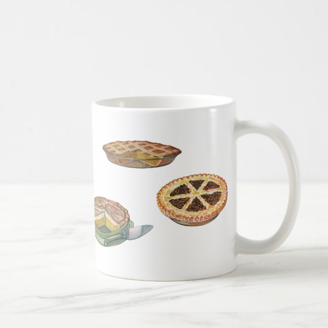 Vintage Desserts, Thanksgiving Pies, Pecan Pumpkin Coffee Mug (Right)