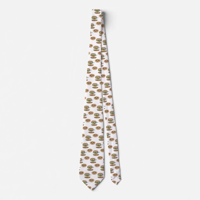 Vintage Desserts, Thanksgiving Pies, Pecan Pumpkin Tie (Front)