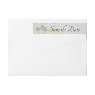 Vintage Destination Save the Date Address Label