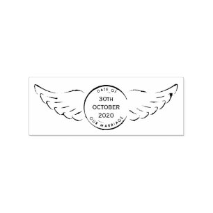 Vintage Destination Wedding Stamp