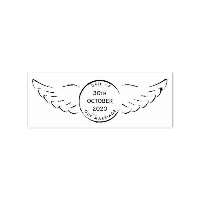 Vintage Destination Wedding Stamp (Imprint)