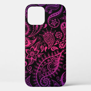 Vintage Detailed Flowers Seamless Illustration iPhone 12 Case