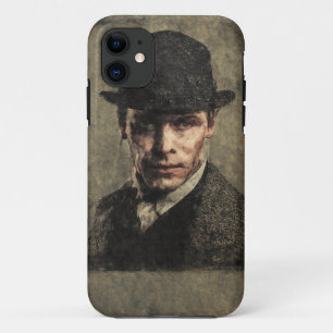Vintage Detective Portrait Mobile Case