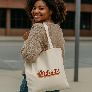 Vintage Detroit Tote Bag