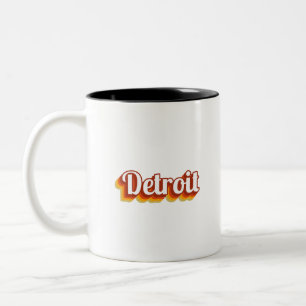 Vintage Detroit Two-Tone Coffee Mug