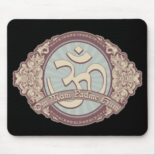 Vintage Devanagari OM Logo Mouse Mat