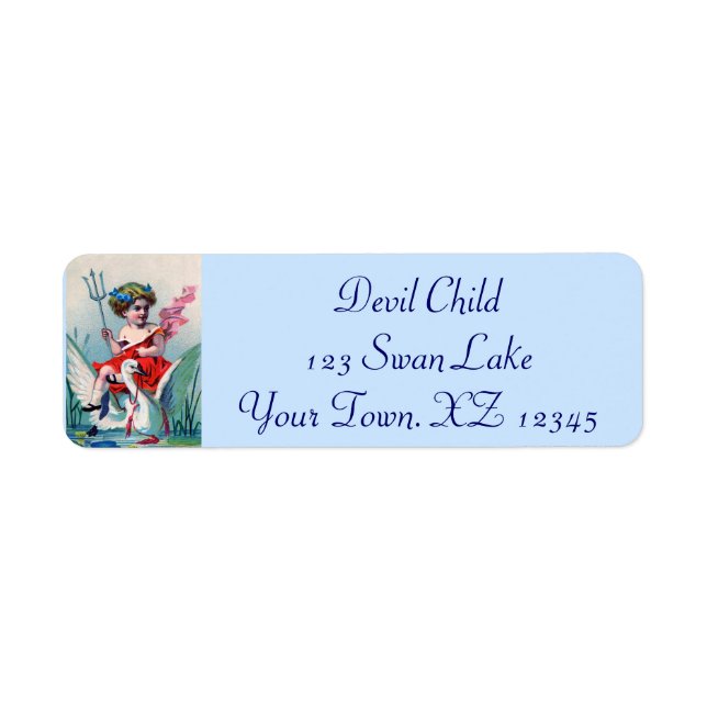 Vintage Devil Child & Swan (Front)