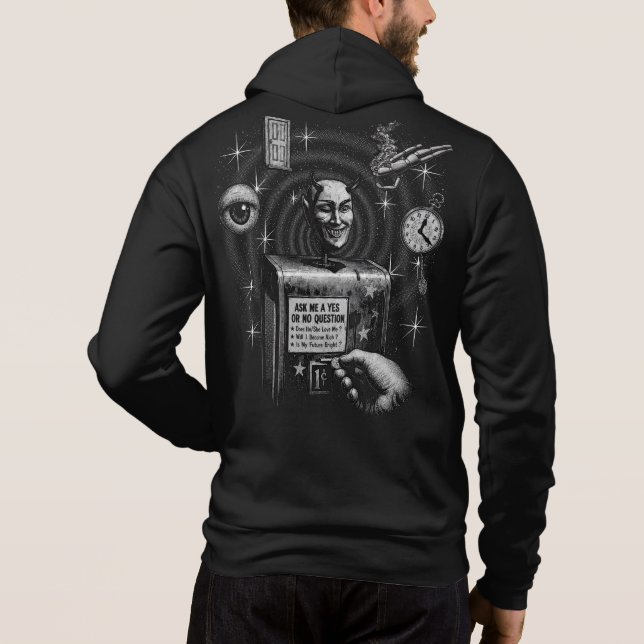 Vintage Devil Fortune Machine Hoodie (Back)
