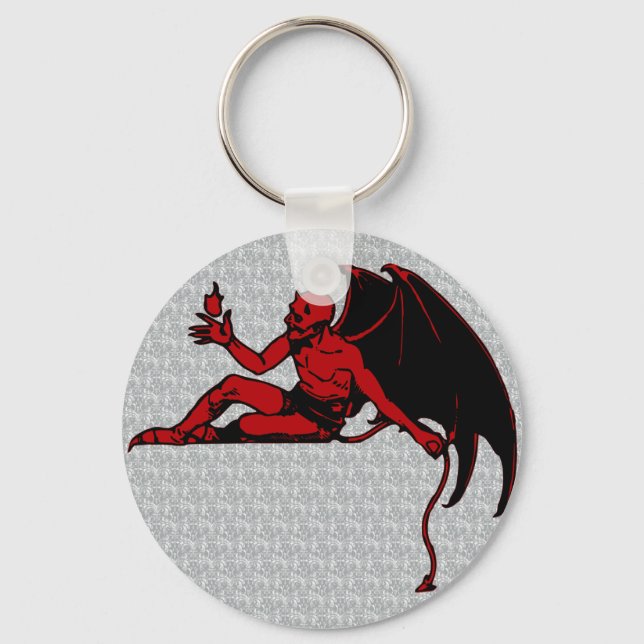 Vintage Devil Key Ring (Front)