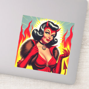 Vintage Devilish Pin-up
