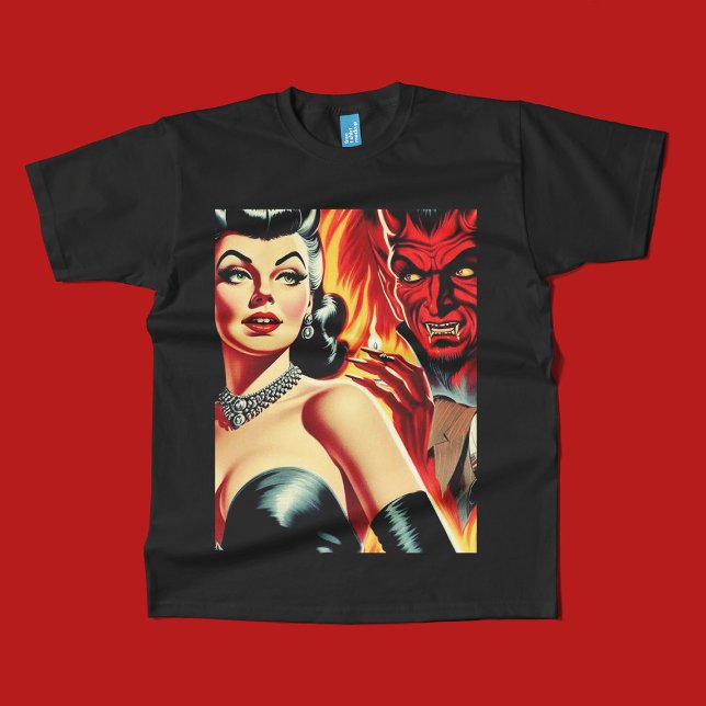 Vintage Devilish Pin-up T-Shirt (Creator Uploaded)