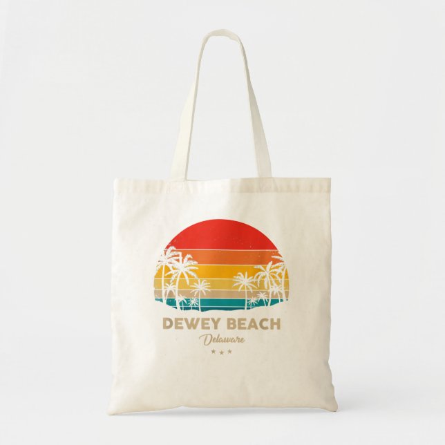 Vintage Dewey Beach Souvenir - Delaware  Tote Bag (Front)