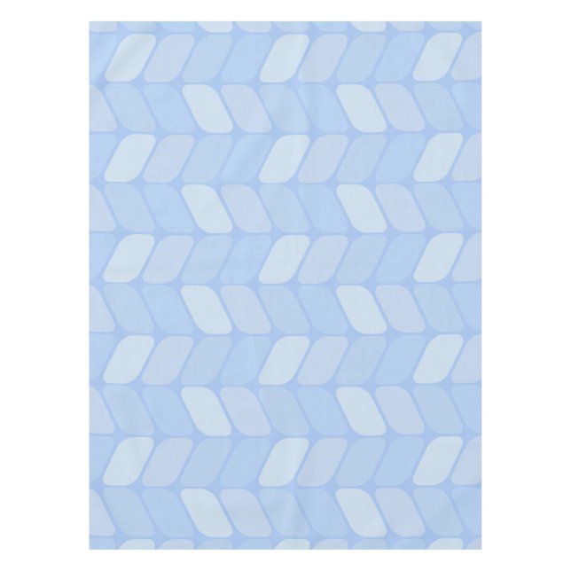 Vintage Diagonal Rectangles Baby Blue Tablecloth (Front)
