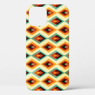 Vintage Diamond Raster Seamless Pattern iPhone 12 Case