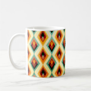Vintage Diamond Raster Seamless Pattern Coffee Mug