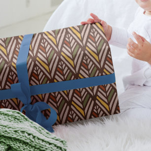 Vintage Diamond Retro Mid Century Modern Wrapping Paper