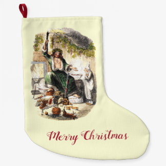 Vintage Dickens Ghost A Christmas Carol Celebrate Large Christmas Stocking