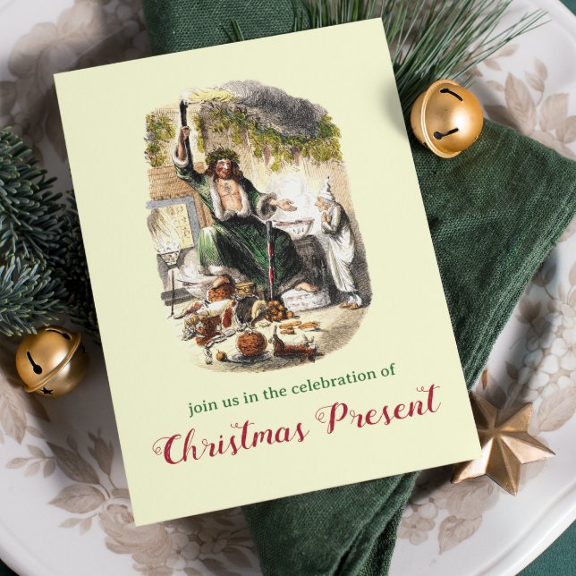 Vintage Dickens Ghost A Christmas Carol Party Invitation (Creator Uploaded)