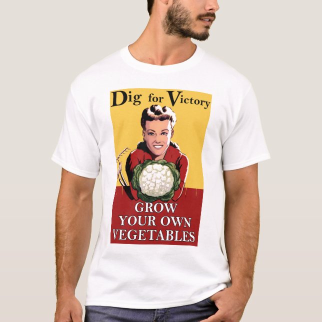 Vintage Dig for Victory T Shirt (Front)