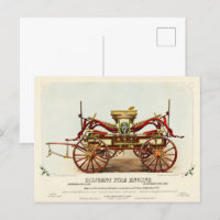 Vintage Diligent Fire Engine, 1852, Restored
