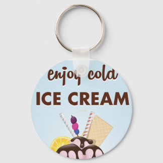 Vintage Diner ice cream restaurant. Key Ring