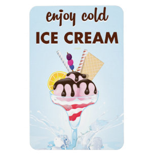 Vintage Diner ice cream restaurant Magnet