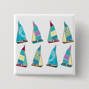 Vintage Dinghies 15 Cm Square Badge