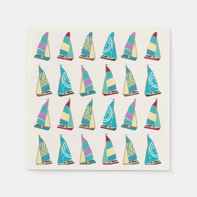 Vintage Dinghies Napkin (Front)