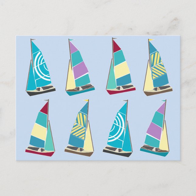 Vintage Dinghies Postcard (Front)