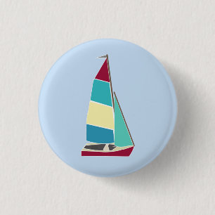 Vintage Dinghy 1 3 Cm Round Badge