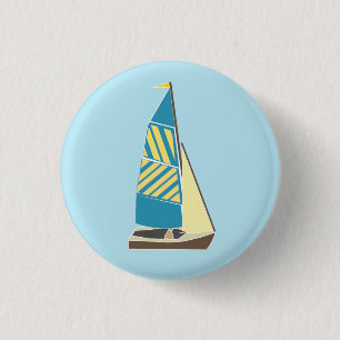 Vintage Dinghy 3 Cm Round Badge